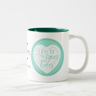 2 Couleurs genoux d'abeilles, valentine, anniversaire, tasse