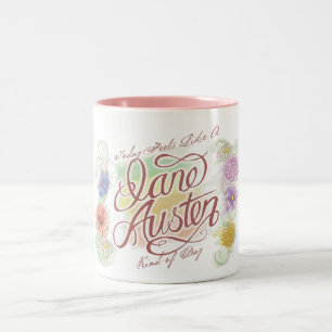 2 Couleurs Genre de Jane Austen de tasse de jour