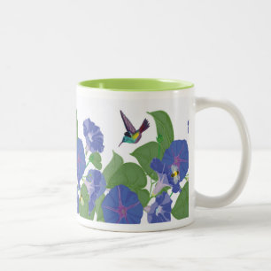 2 Couleurs Gloire de matin et vert de tasse de colibris