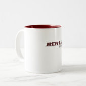 2 Couleurs Gosse de Berlin - tasse de café de deux tons - (Devant gauche)
