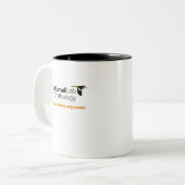 2 Couleurs Grand rouge et tasse d'illustration d'Ezra (Devant gauche)