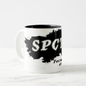 2 Couleurs Grande, noire tasse de SPCTR (Devant gauche)