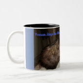 2 Couleurs Grande tasse avec l'opossum de chant (Gauche)
