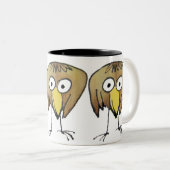 2 Couleurs Grande tasse de birdie (Devant droit)
