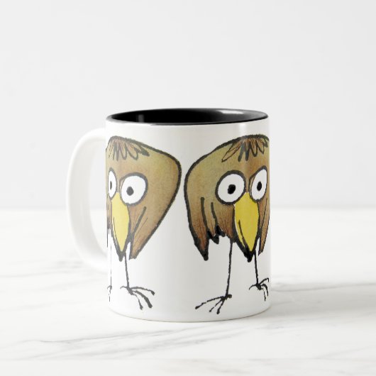 2 Couleurs Grande tasse de birdie (Devant gauche)