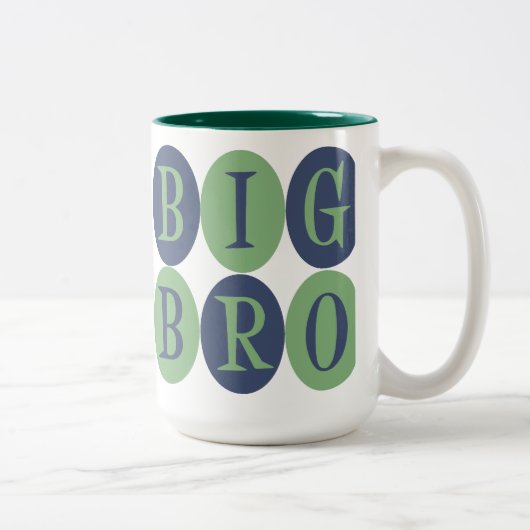 2 Couleurs Grande tasse de Bro (Droit)