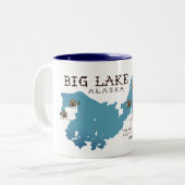 2 Couleurs Grande tasse de cabine de lac pour nos amis (Devant gauche)