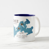 2 Couleurs Grande tasse de cabine de lac pour nos amis (Devant droit)