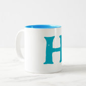 2 Couleurs Grande tasse de café (Devant gauche)