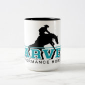 2 Couleurs Grande tasse de café avec logo noir (Centre)