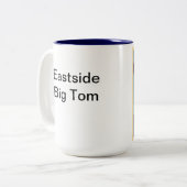 2 Couleurs Grande tasse de café Eastside de Tom (Devant gauche)