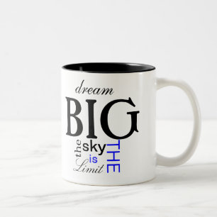 2 Couleurs GRANDE tasse de café rêveuse
