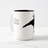 2 Couleurs Grande tasse de corneille (Devant gauche)