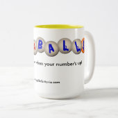 2 Couleurs Grande tasse de double couleur (Devant droit)