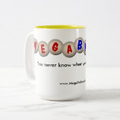 2 Couleurs Grande tasse de double couleur (Devant gauche)