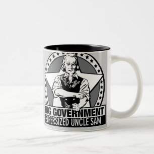 2 Couleurs Grande tasse de faits de gouvernement