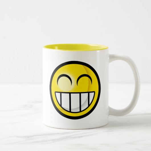 2 Couleurs Grande tasse de grimace (Droit)