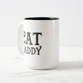 2 Couleurs Grande tasse de papa de chat (Devant gauche)