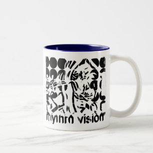 2 Couleurs Grande tasse de photo de point