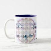 2 Couleurs Grande tasse de photo de point - customisée (Gauche)