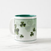 2 Couleurs Grande tasse de shamrock (Devant gauche)