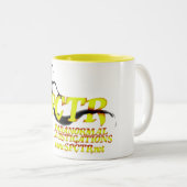 2 Couleurs Grande tasse de SPCTR - jaune (Devant droit)