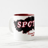 2 Couleurs Grande tasse de SPCTR - teinte rouge (Devant gauche)