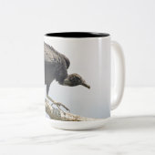 2 Couleurs Grande tasse de vautour moine (Devant droit)