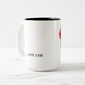 2 Couleurs GRANDE tasse droitière (Devant gauche)