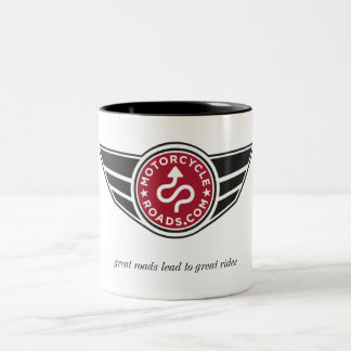 2 Couleurs Grande tasse en céramique avec le logo rouge de