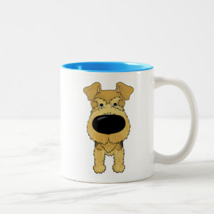 2 Couleurs Grande tasse personnalisable d'Airedale Terrier de