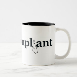 2 Couleurs Grande vieille tasse Non-Conforme