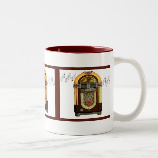 2 Couleurs Grandie tasse de juke-box (Droit)
