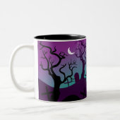 2 Couleurs Graveyard Halloween tch tasse personnalisée (Gauche)