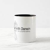 2 Couleurs Habillement athée - vers le bas avec la tasse de (Centre)