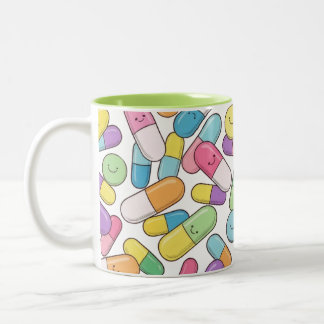 2 Couleurs Happy Pills - Tasse (Citron Vert)