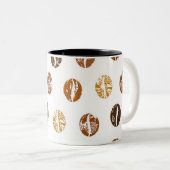 2 Couleurs Haricots de café tasse (Devant droit)