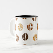 2 Couleurs Haricots de café tasse (Devant gauche)