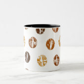 2 Couleurs Haricots de café tasse (Centre)