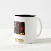 2 Couleurs Harrelson sonne de la trompette tasse de Coffe (Devant droit)