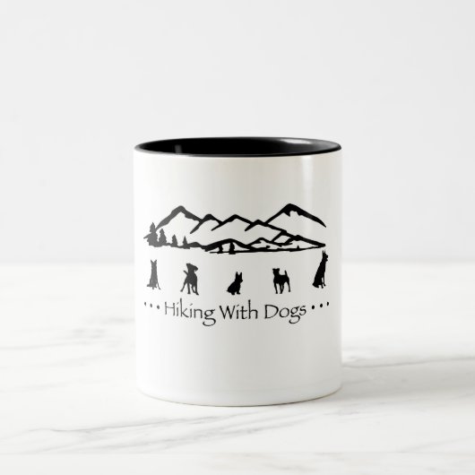 2 Couleurs Hausse avec la tasse de chiens (Centre)