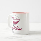 2 Couleurs Heure pour la tasse de vin (Devant gauche)