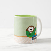 2 Couleurs Hibou chinois de docteur - tasse (Devant droit)