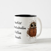 2 Couleurs Hibou de tasse de phénomène de café de bourreau de (Devant droit)