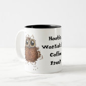 2 Couleurs Hibou de tasse de phénomène de café de bourreau de (Devant gauche)
