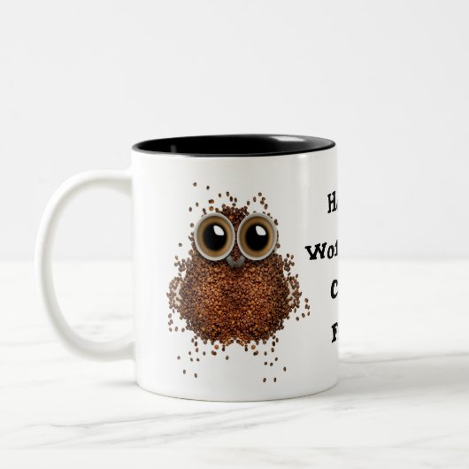 2 Couleurs Hibou de tasse de phénomène de café de bourreau de (Gauche)
