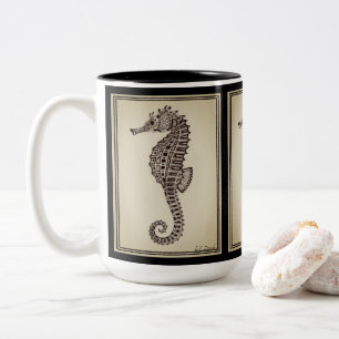 2 Couleurs "Hippocampe I 15 onces. tasse de deux tons