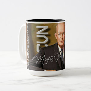 2 COULEURS HOMONYME DE LA TASSE CVN-69 USS DWIGHT DAVID