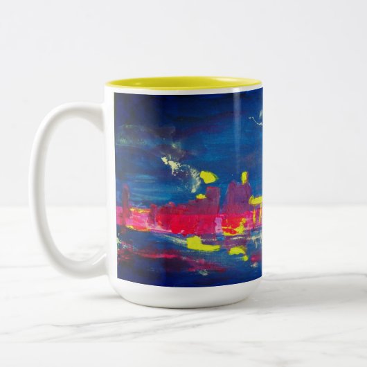 2 Couleurs Horizon de Toronto - tasse de 15 onces (Gauche)