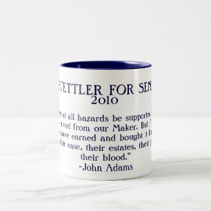 2 Couleurs Hostettler pour la tasse historique de citation de